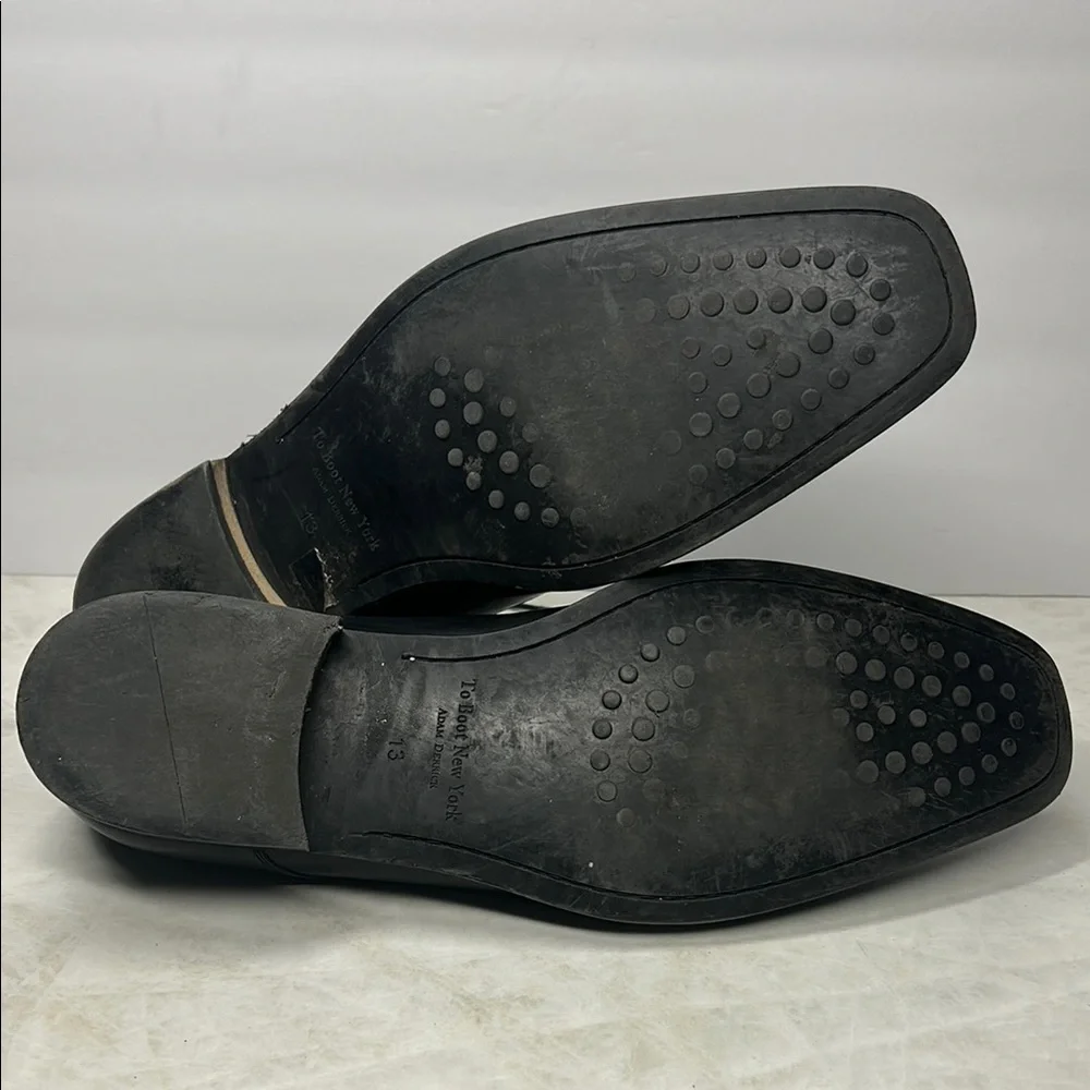 To Boot New York Black Leather Oxfords Sleek Formal Design | 13